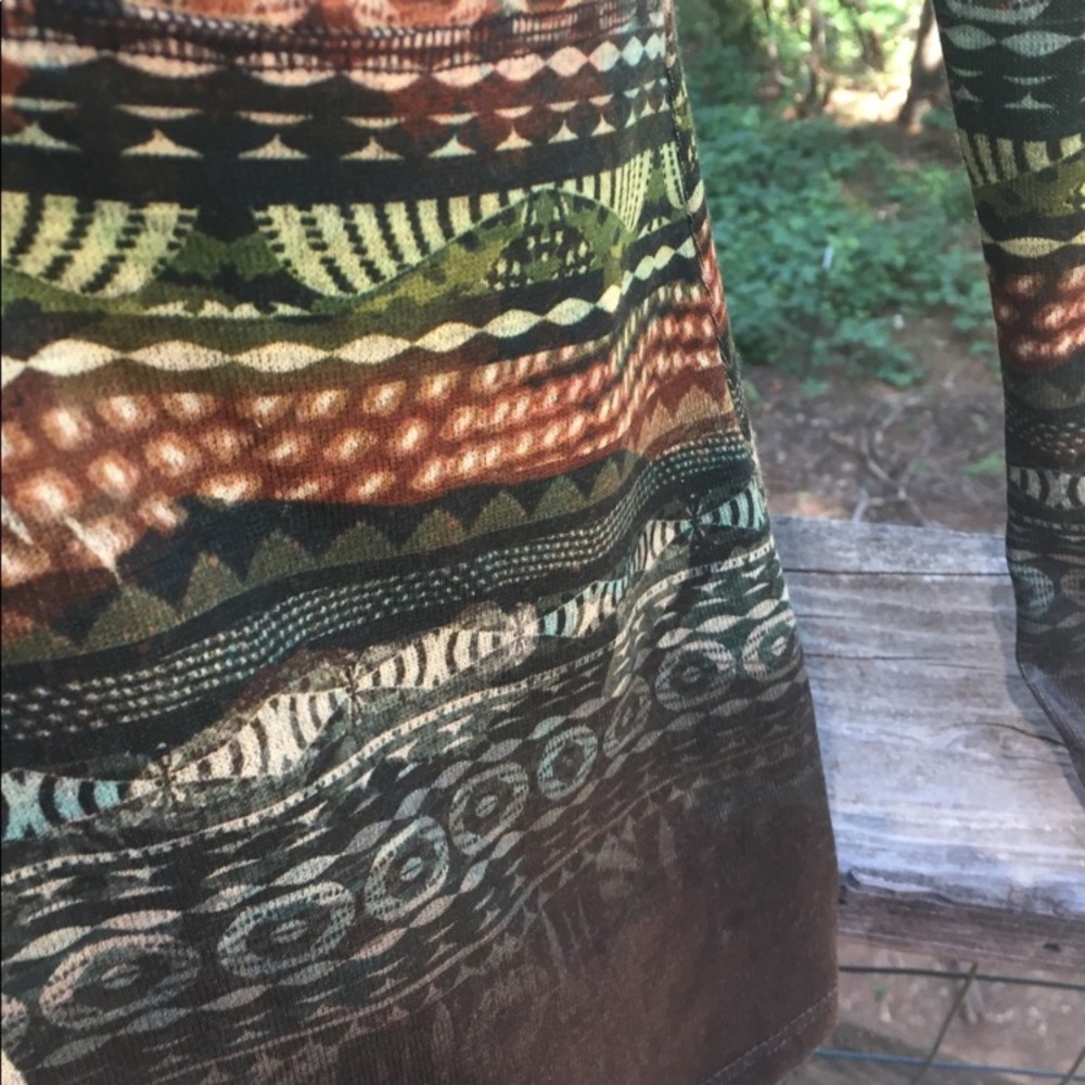 One World Multicolor Patterned Sweater - image 8